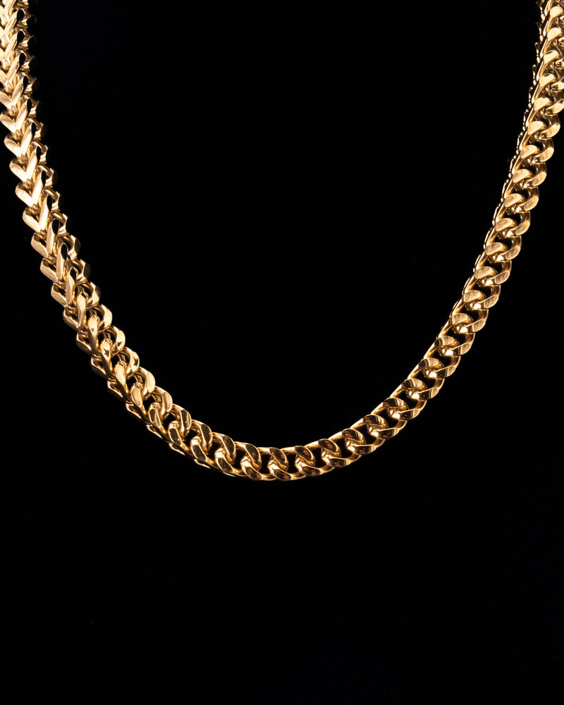 8mm Gold Franco Chain