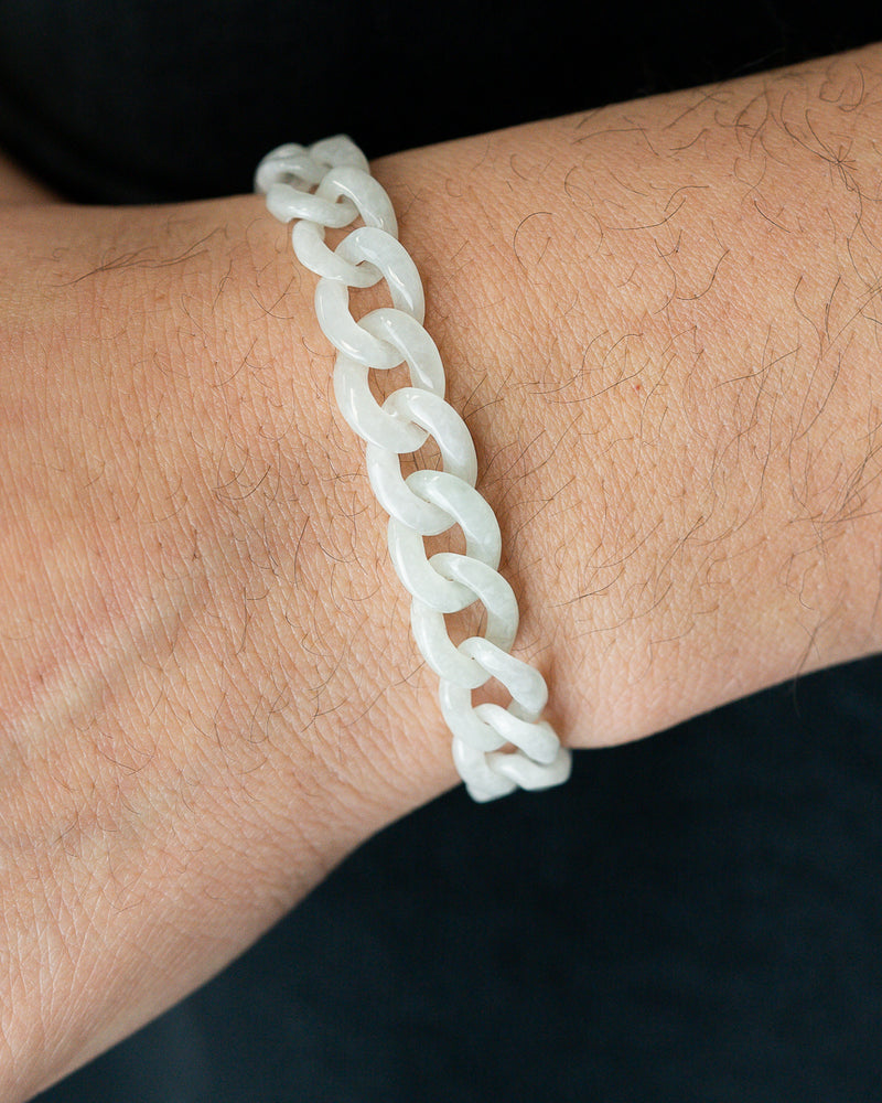 WHITE CUBAN JADE BRACELET