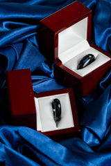 Ring - Diamond Cut Black Jade