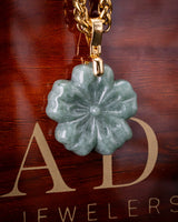 Micro Sakura Flower Jade Pendant