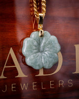 Micro Hibiscus Flower Jade Pendant