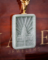 Angkor Wat Green Jade Pendant