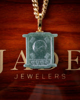 Korean Mugunghwa Flower Jade Pendant