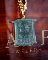 Korean Mugunghwa Flower Jade Pendant