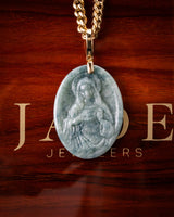 Virgin Mary Grace Jade Pendant