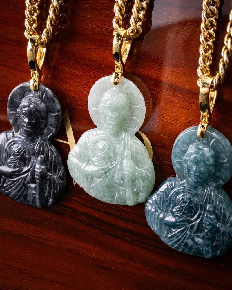 Saint Jude Jade Pendant