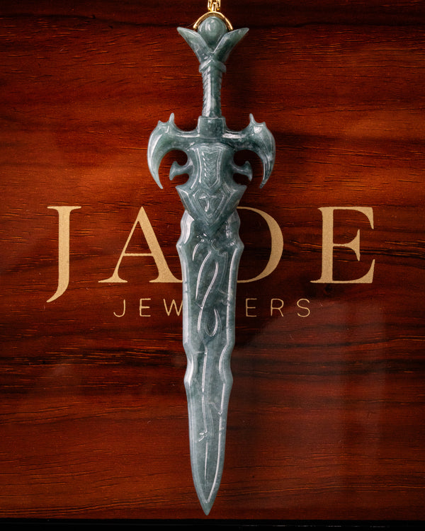 Specterblade Blue Water Jade Pendant