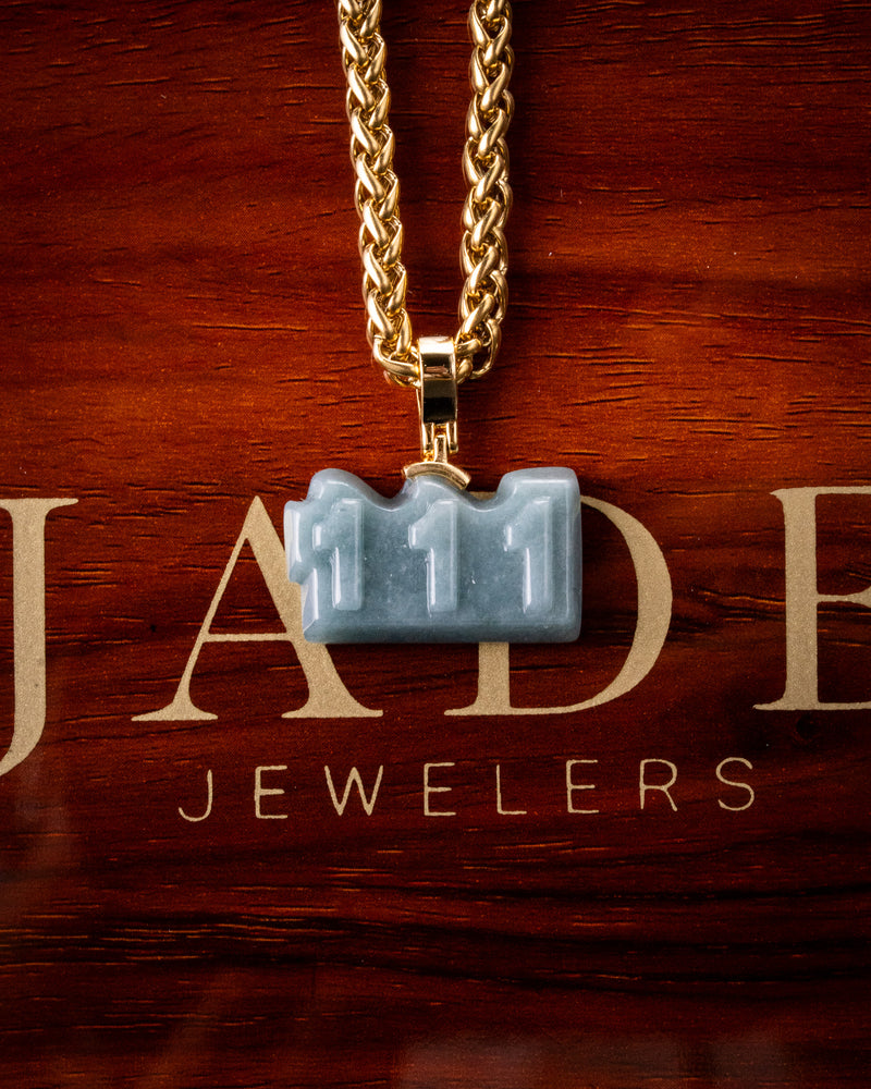 Micro Angel Number Jade Pendants