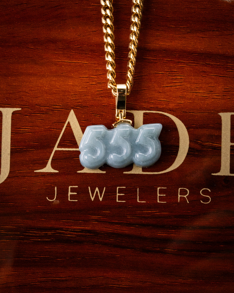 Micro Angel Number Jade Pendants