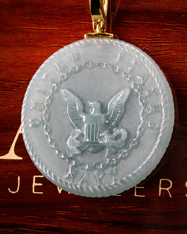 U.S Navy Blue Water Jade Pendant