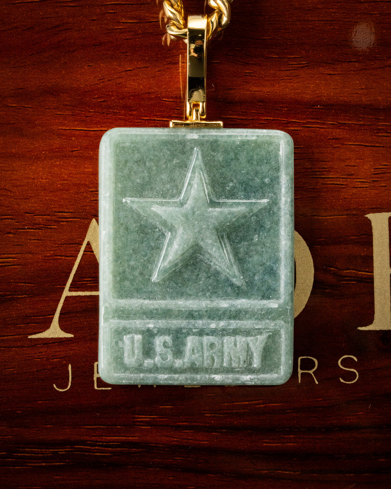 U.S Army Green Jade Pendant
