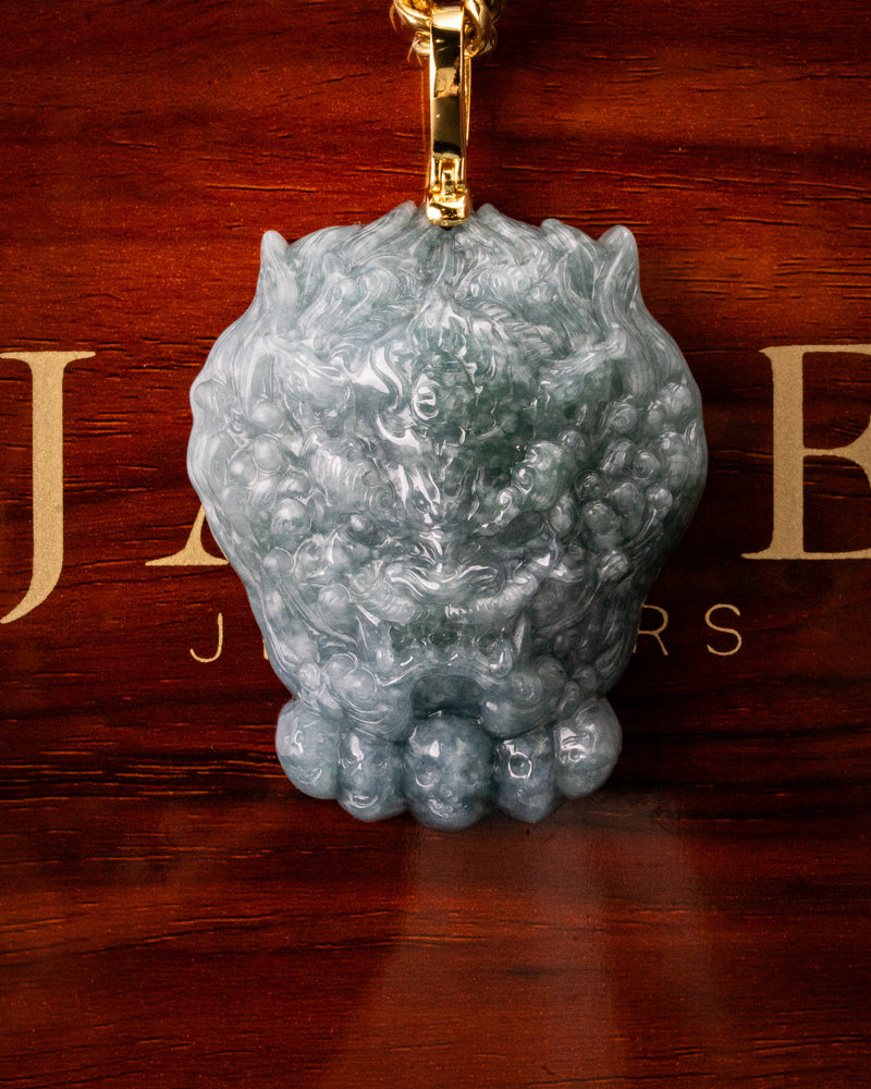 Nha x Jade Jewelers Fu Dog Collab Jade Pendant