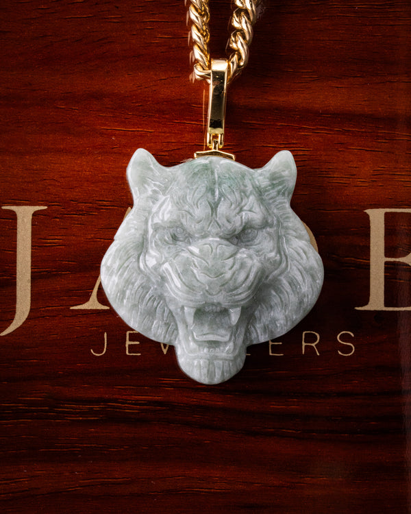 Tiger Head Blue Water Jade Pendant