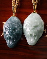 Gorilla Head Jade Pendant