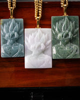 Iconic Anime Character Rectangular Jade Pendant