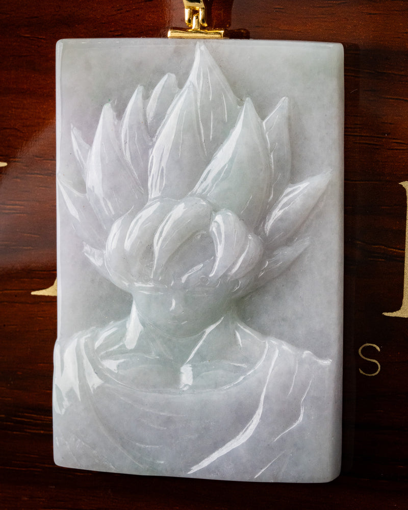 Iconic Anime Character Rectangular Jade Pendant