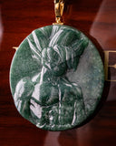 Iconic Anime Character Circular Jade Pendant