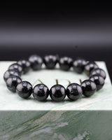 Extra Large Full Beaded Black Jade bracelet
