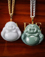 Laughing Buddha Jade Pendant