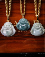 Medium Laughing Buddha Jade Pendant