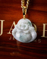 Medium Laughing Buddha Jade Pendant
