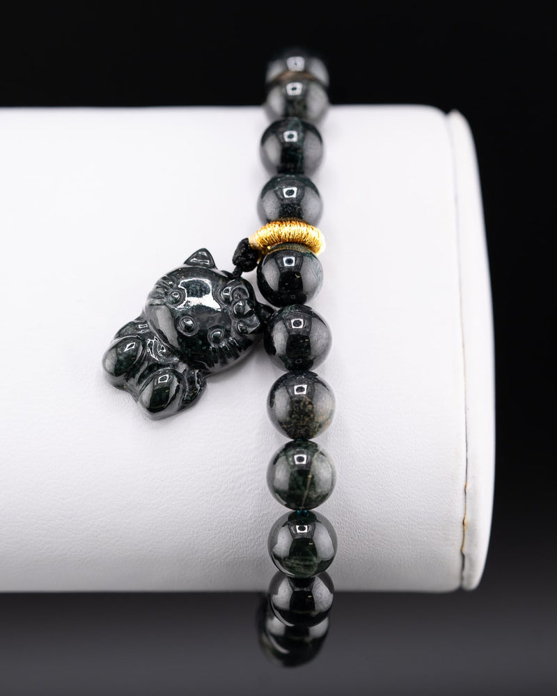 Happy Kitty Jade Bracelet
