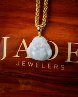 Micro Laughing Buddha Jade Pendant