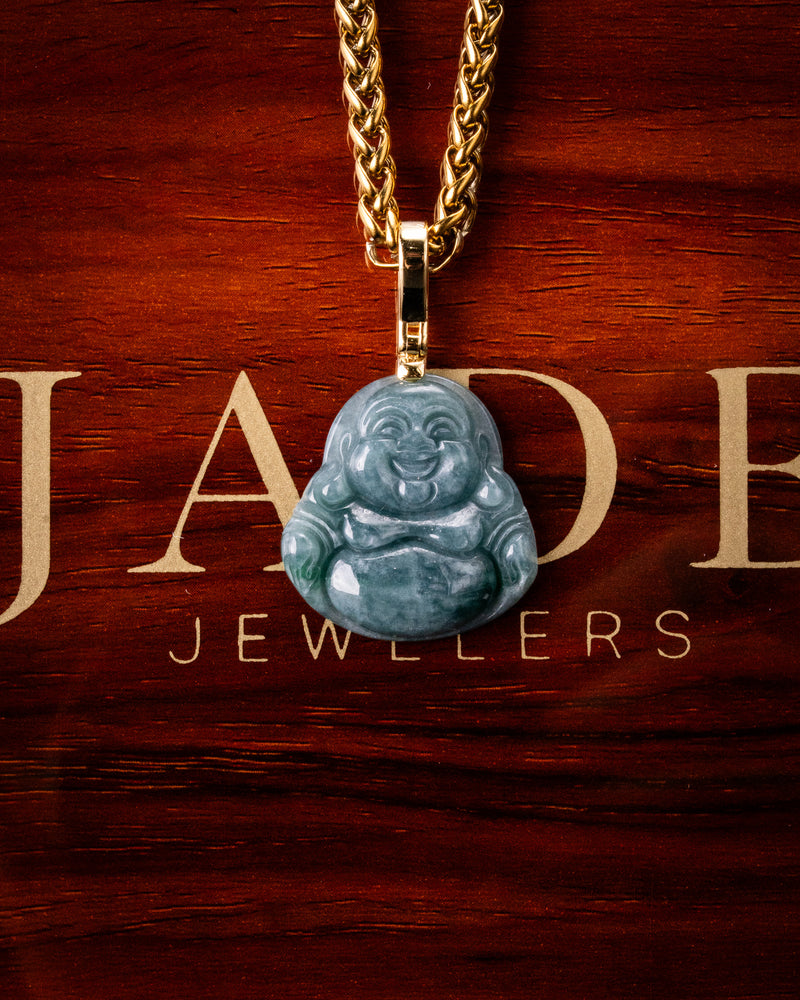 Blue Water Micro Laughing Buddha Variant 2