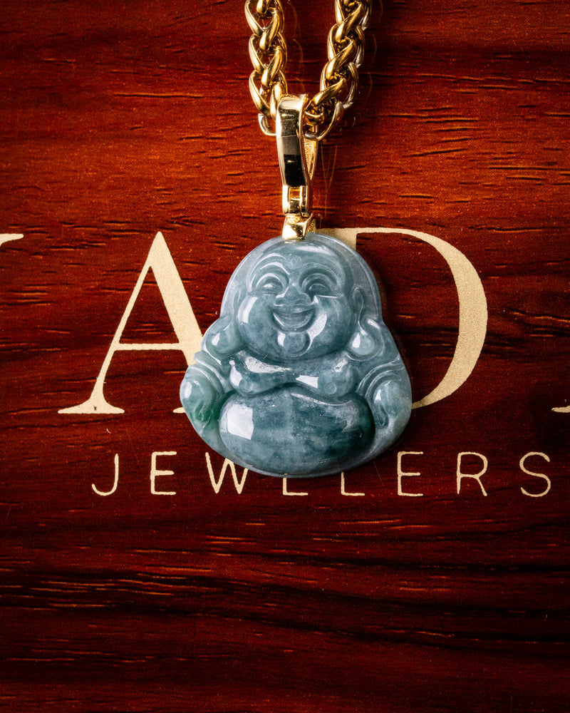 Blue Water Micro Laughing Buddha Variant 2