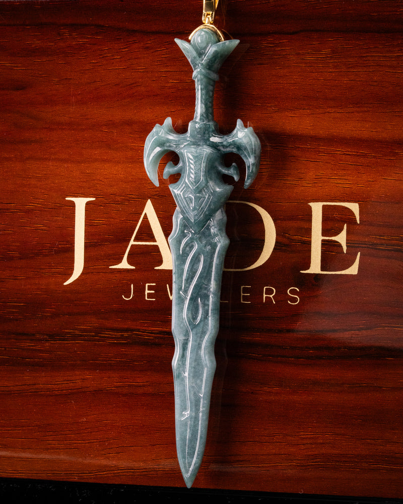 Specterblade Blue Water Jade Pendant