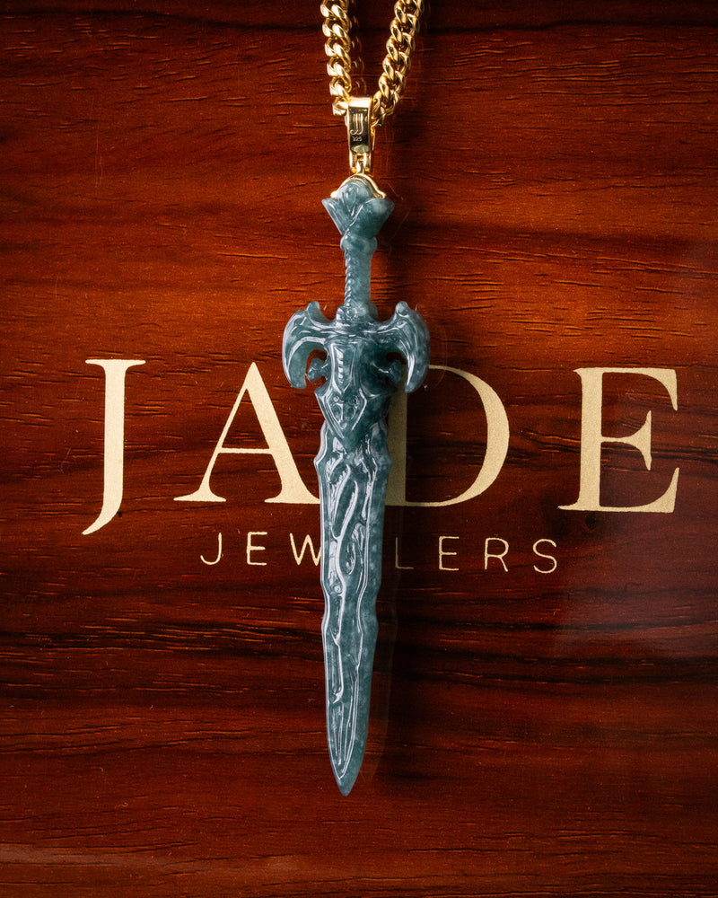 Specterblade Blue Water Jade Pendant