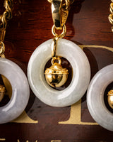 Micro Golden Bell Donut Jade Pendant
