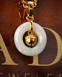Micro Golden Bell Donut Jade Pendant