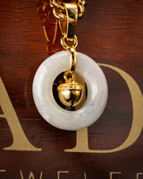 Micro Golden Bell Donut Jade Pendant