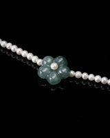 Pearl Beaded Sakura Jade Charm Bracelet