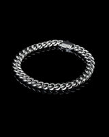 8mm White Gold Cuban Chain