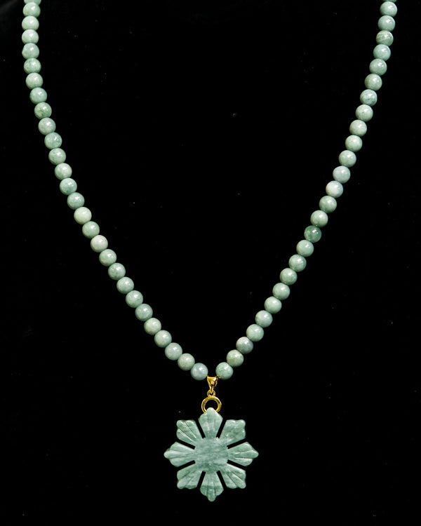 Filipino Sun Jade Beaded Necklace