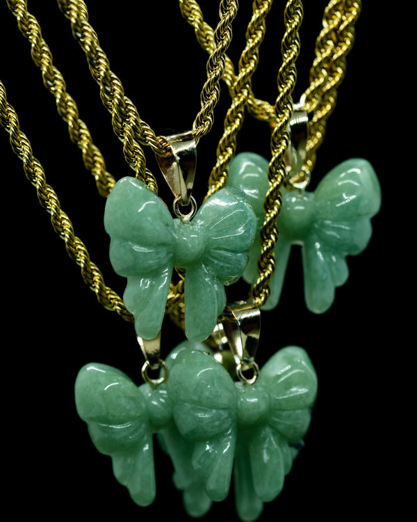 Jade Ribbon Pendant