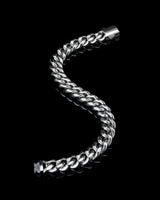 10mm White Gold Cuban Bracelet
