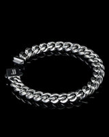 10mm White Gold Cuban Bracelet