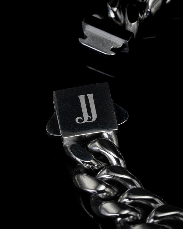 10mm White Gold Cuban Bracelet