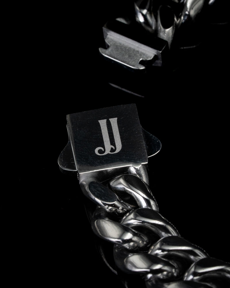 10mm White Gold Cuban Bracelet