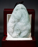 Icy White Tiger Jade Pendant