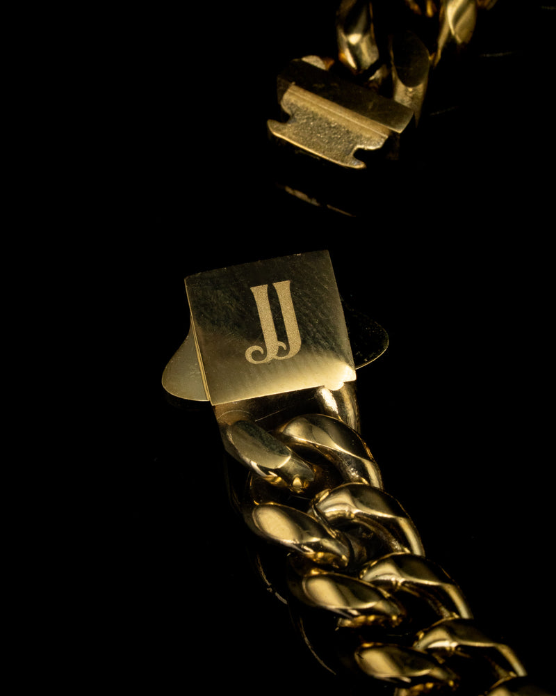 8mm Gold Cuban Bracelet