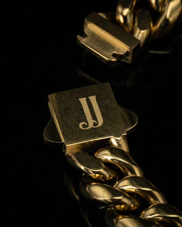 10mm Gold Cuban Bracelet