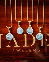 Micro Astrology Sign Jade Pendant