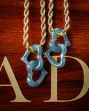 Micro Heart Link Jade Pendant