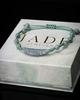 Crescent Bar Blue Water Jade Bracelet