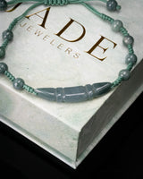 Crescent Bar Blue Water Jade Bracelet