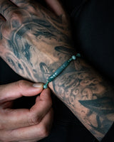 Crescent Bar Blue Water Jade Bracelet